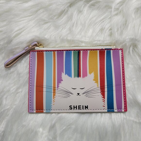 SHEIN Handbags - Cat/Stripe Design Card Holder